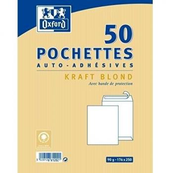 Oxford Kraft Blond- Sobres autoadhesivos