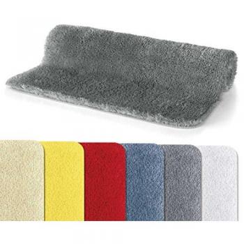 Alfombra de Baño de Microfibra Fino 70 x 120 cm Blanca, Supersuave, Lavable y de Secado Rápido