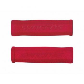 Puños SYNCROS Foam Florida rojo - Puños de bicicleta, material de espuma, color rojo, diseño ergonómico para mayor comodidad y agarre