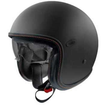 Casco Jet Vintage Platinum Negro Premier