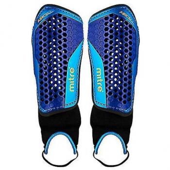 Espinilleras Mitre Unisex Adulto Carbono (Pack de 2) Azul/negro L