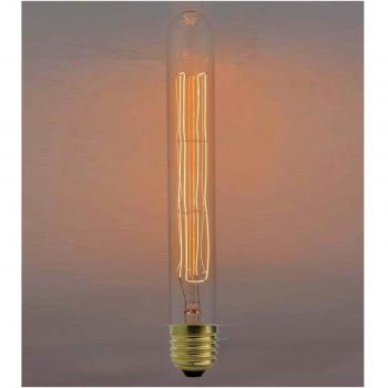Cablematic - Bombilla Edison de filamentos incandescentes E27 220VAC 40W 30x300mm T30