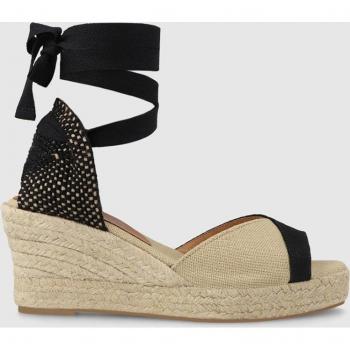 Lodi - Alpargatas de mujer en tejido combinado negro y beige