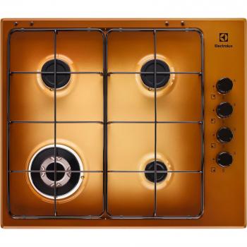 Electrolux EGS6414T Piano Cottura a Gas de Incasso 60 cm con 4 Fuegos en Color Terra di Francia
