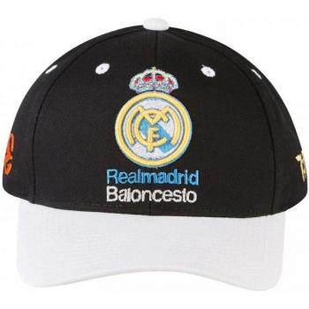 Gorra de béisbol unisex adulto Real Madrid CF Tokyo Time negra y blanca One Size