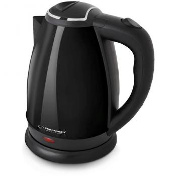 Hervidor eléctrico Esperanza EKK113K Negro Acero Inoxidable Plástico 1800W 1,8L de alta calidad