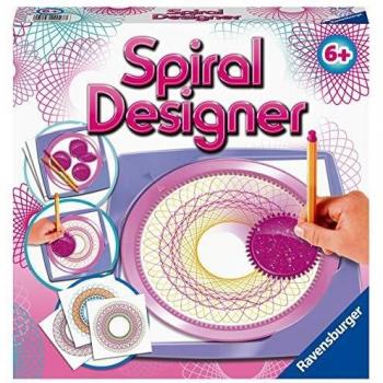 Set de Dibujo Spiral Designer para Niñas Ravensburger 29027 - Incluye Plantillas para Crear Imágenes y Mandalas Coloridos, Ideal para Niños a Partir de 6 Años