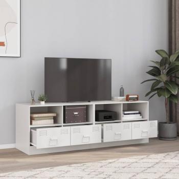 Mueble TV 2 Piezas Blanco 67x39x44 cm en Acero