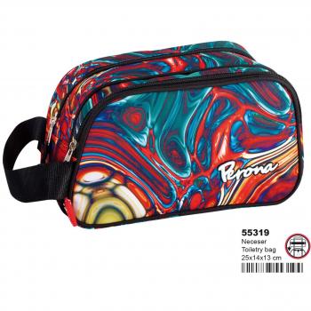 Montichelvo Montichelvo Vanity Case 2 Dept. Pr Mix Bolso de Viaje, 25 cm, Multicolor