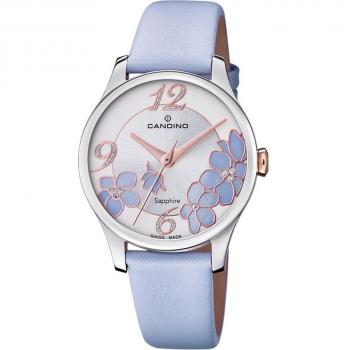 Reloj de Mujer Candino Lady Elegance C4720/3 con Correa de Piel Azul