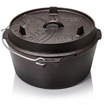 Petromax FT9 Bandeja de Horno Cuadrada de Hierro Fundido, Olla Negra, 8.5 L, Forma Cuadrada, Material Hierro Fundido, Color Negro