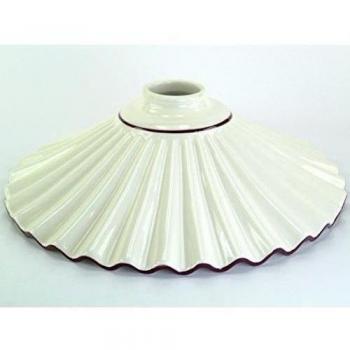 fd-bolletta arredamento e illuminazione Pantalla lampara, pantalla de lampara, tulipas para lamparas, cristal de repuesto vf5 Medidas: altura 9cm, Ø Pantalla 28cm, Ø exterior de la boca 5cm