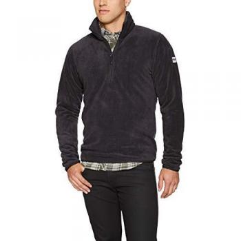 Helly Hansen Sudadera con cremallera 3/4 para hombre, Hombre, 51807, 980 Ébano, L