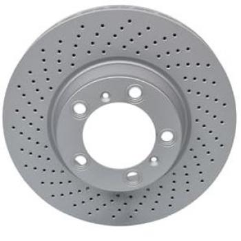 Disco de freno ATE 24.0134-0101.1 delantero izquierdo para PORSCHE 911, ventilado, altamente carbonizado, 1 pieza