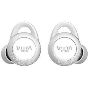 Vieta Pro VHP-TW20WH - Auricular Bluetooth 5.0, con función Manos Libres, Resistencia al Agua ipx7, 18 Horas de batería y Acceso al Asistente de Voz, Blanco