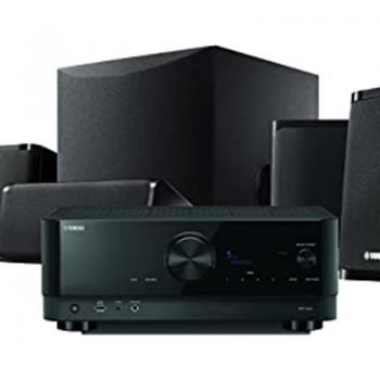 Yamaha YHT-5960UBL 5.1-Channel Home Theater System with 8K HDMI and MusicCast, Black