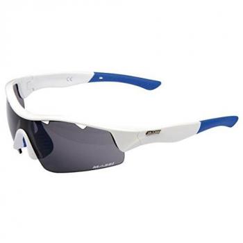 Massi Mito - Gafas de ciclismo unisex, color blanco/azul