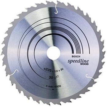 Bosch 2 608 640 807 - Hoja de sierra circular Speedline Wood - 235 x 30/25 x 2,6 mm, 30