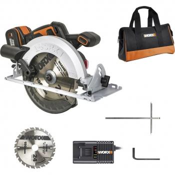 Worx WX520 - Sierra circular 185mm BL 20V (1 batería 4.0Ah)