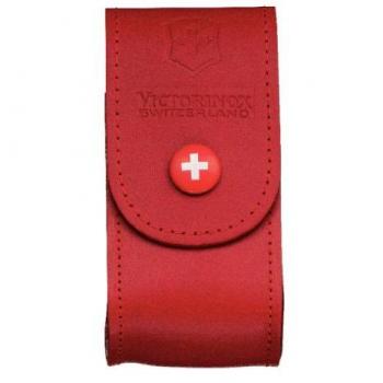 Victorinox V4.0521.1 Funda Piel, Gürteletui Leder Rot 5-8 Lagen, Rojo, S