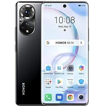 HONOR 50 Smartphone 5G AMOLED Libre Dual SIM 8+256 GB, Teléfono Móvil Desbloqueado con Cámara Cuádruplede de 108 MP, 120 Hz Pantalla Curva de 6,57 Pulgadas, Android 11,SuperCharge de 66 W, GMS