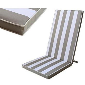 Cojín de silla de camping o jardín beige de poliéster Garden