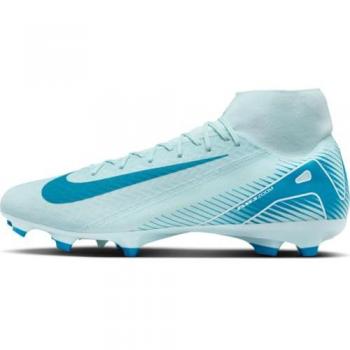 Nike Mercurial Superfly 10 Academy Botas de fútbol de perfil alto MG - Azul Glaciar/Gris, Talla 47 EU