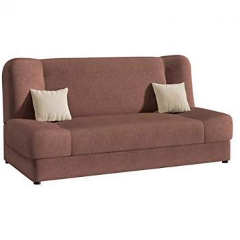 Sofá-cama Comfivo 110 con caja de ropa de cama, Uttario Velvet 2955 y 2978, dimensiones 195 x 86 x 87 cm