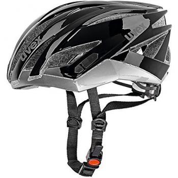 Uvex Ultrasonic Race - Casco ciclismo, color negro/plata, talla 52-56