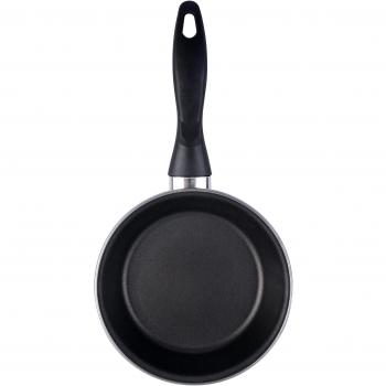 MAGEFESA Black - Sartén 18 cm de Acero esmaltado, Antiadherente bicapa Reforzado, Color Negro Exterior. Apta para Todo Tipo de cocinas, incluida inducción. 50% de Ahorro energético.