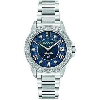 Bulova Reloj Analógico para Hombre de Cuarzo con Correa en Acero Inoxidable 96R215