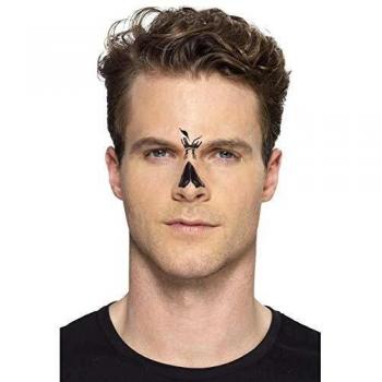 Halloween Skull Face Transfer Tattoo