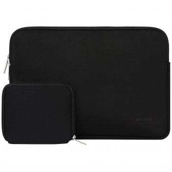 MOSISO Repelente de agua Neopreno MacBook Funda bolsa de la bolsa de la manga sólo para el nuevo MacBook 12 pulgadas con Retina Display con un pequeño caso, Negro