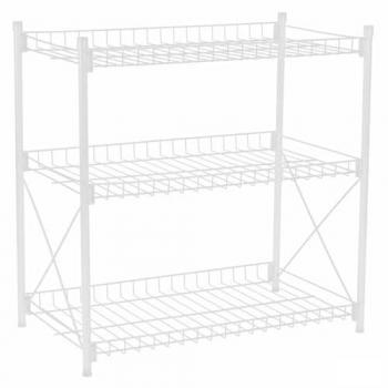 Estantería Confortime Metal Blanco 52 x 34 x 55 cm (2 Unidades)