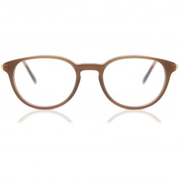 Gafas Anti-Azules Ovaladas de Plástico Marrón con Armazón Completo para Mujer - SmartBuy Collection