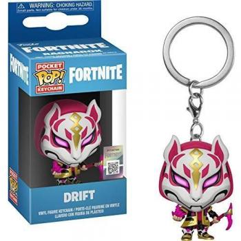 Funko- Keychain Pocket Pop Fortnite Drift Figura Coleccionable, Multicolor, Estándar
