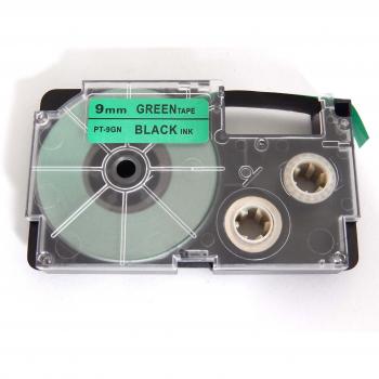 vhbw Casete de cinta cartucho 9mm para Casio CW-L300, KL-100E, KL-120, KL-1500, KL-200E, KL-300, KL-60, KL-7000, KL-70E por XR-9GN, XR-9GN1.