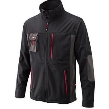 Lee Cooper Workwear Soft Shell - Chaqueta para hombre, color black/grey, talla XL