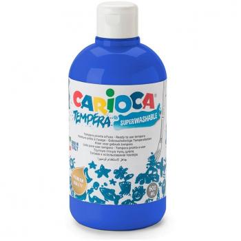 Botella de Témpera Superlavable 500ml - Alta Opacidad - Color Azul - Fácil Mezcla y Aplicación en Materiales Porosos