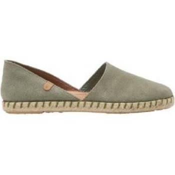 Alpargatas de piel Carmen verde - Verbenas mod. 580001