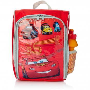 BBS Mochila Infantil para Comida + cantimplora, Estampado Cars, plástico isotermo, Centimeters