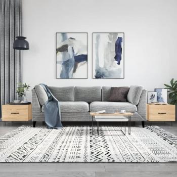 Juego de mesas de centro 2 piezas Sonoma Oak 50x50x40cm madera multicapa marrón