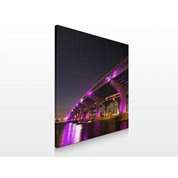 Apalis Cuadro de Lienzo no.390 Pink McArthur Causeway 70x70cm, Größe:70cm x 70cm
