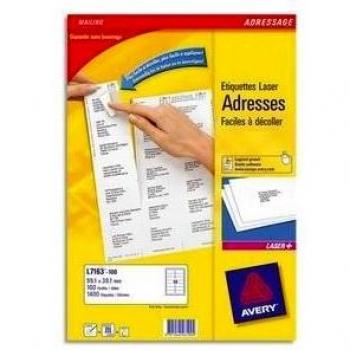 Etiquetas Laser Blancas Avery L7168-100 199,6 x 143,5 mm - Caja de 200 unidades