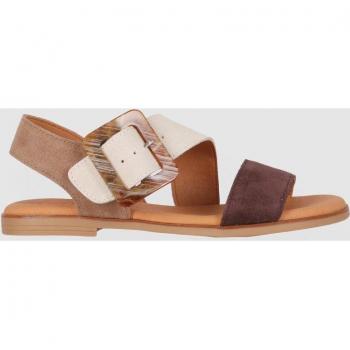 Chika10 Leather NAIRA 20 Sandalias Planas Marron/Brown