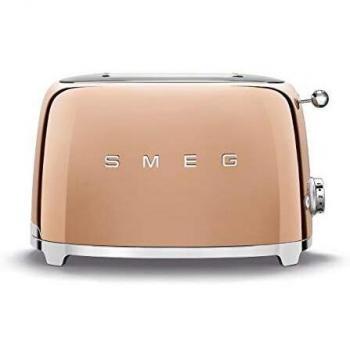 Smeg TSF01RGEU Tostadora, 950 W, Acero Inoxidable, Oro Rosa