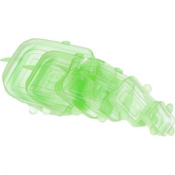 6x Fundas Universales de Silicona Reutilizables, A prueba de Microondas y Lavavajillas