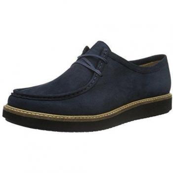 Clarks Glick Bayview, Mocasines con cordones Mujer, Azul