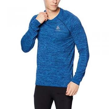 Odlo Midlayer Millennium Yakwarm Polar, Hombre, Estate Blue Melange, M