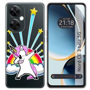Funda Silicona Transparente Unicornio para Oneplus Nord CE 3 Lite 5G